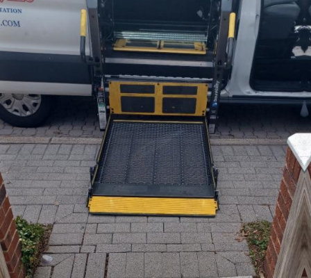 van with wheelchair lifter