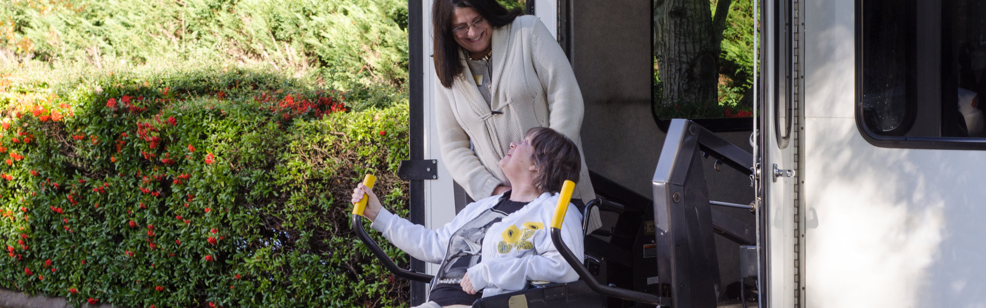 young woman assessing the elderly